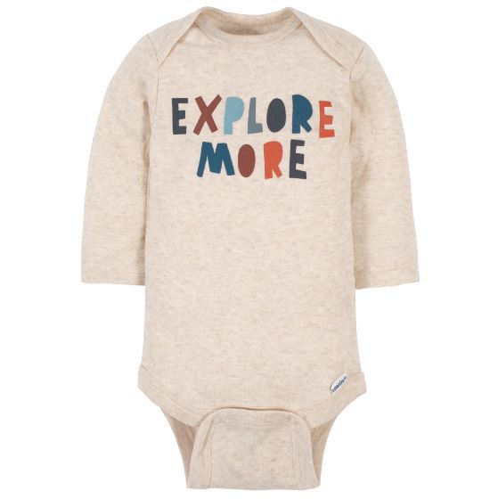 Long & Short Sleeves 5-pack bodysuits Baby Boy Onesies 100% Cotton Woodland