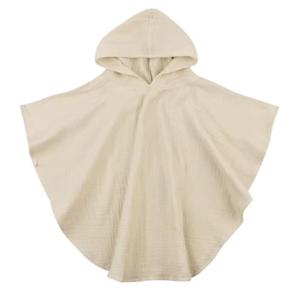 Baby Hooded Cotton Towel Poncho for Boys and Girls