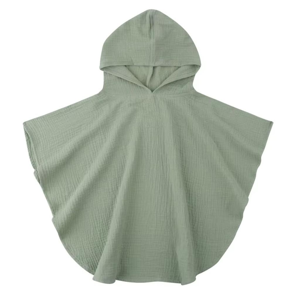Baby Hooded Cotton Towel Poncho for Boys and Girls