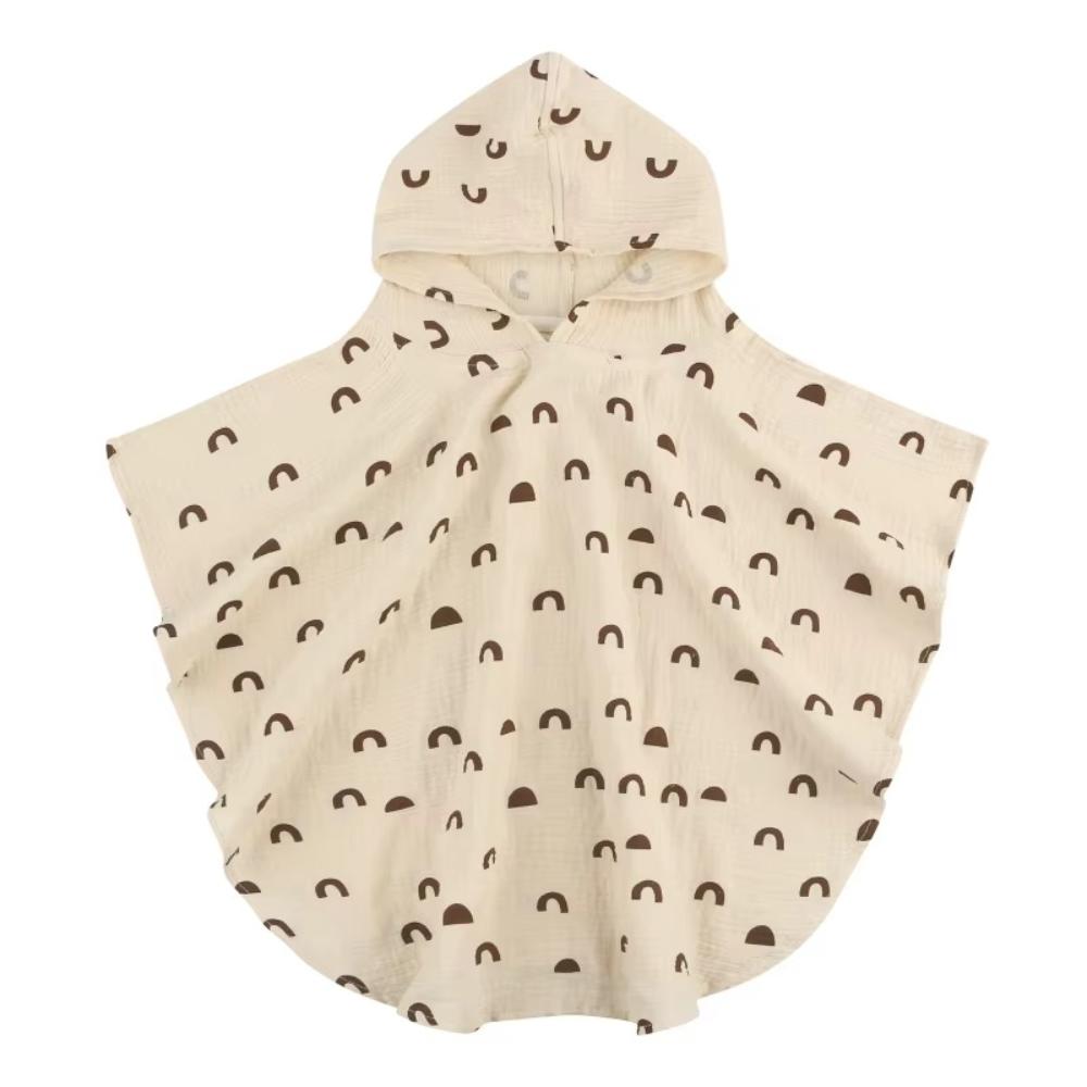 Baby Hooded Cotton Towel Poncho for Boys and Girls