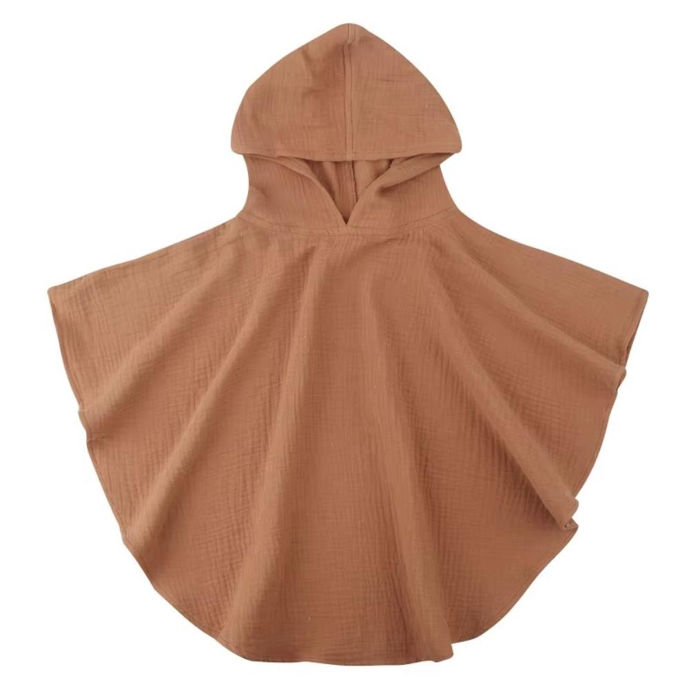 Baby Hooded Cotton Towel Poncho for Boys and Girls