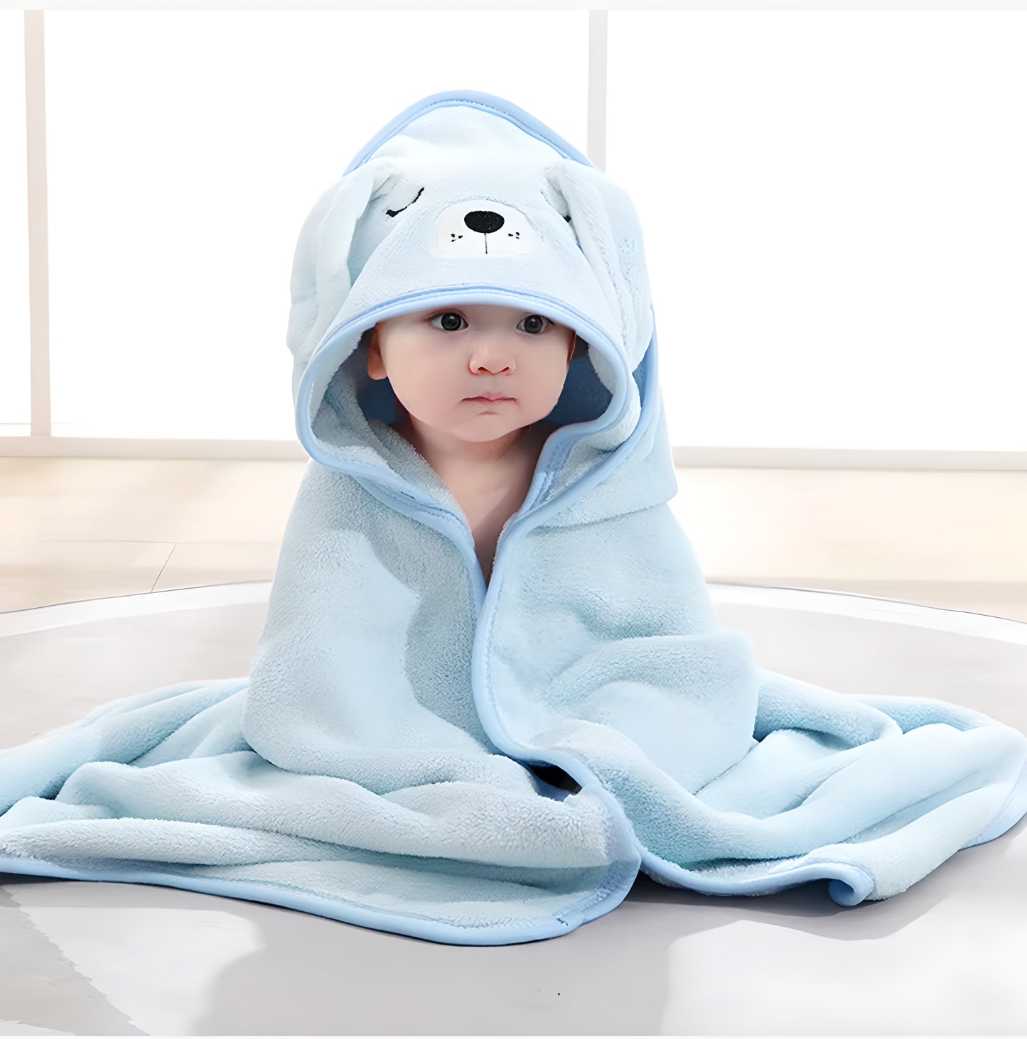 Bathrobe Warm Cartoon Baby Bath Towels Soft for Boys Girls