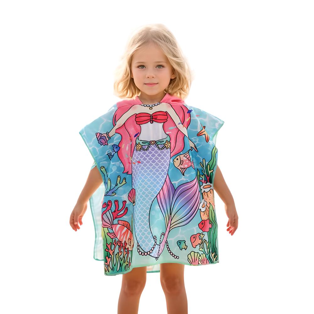 Hooded Girls Beach Towels