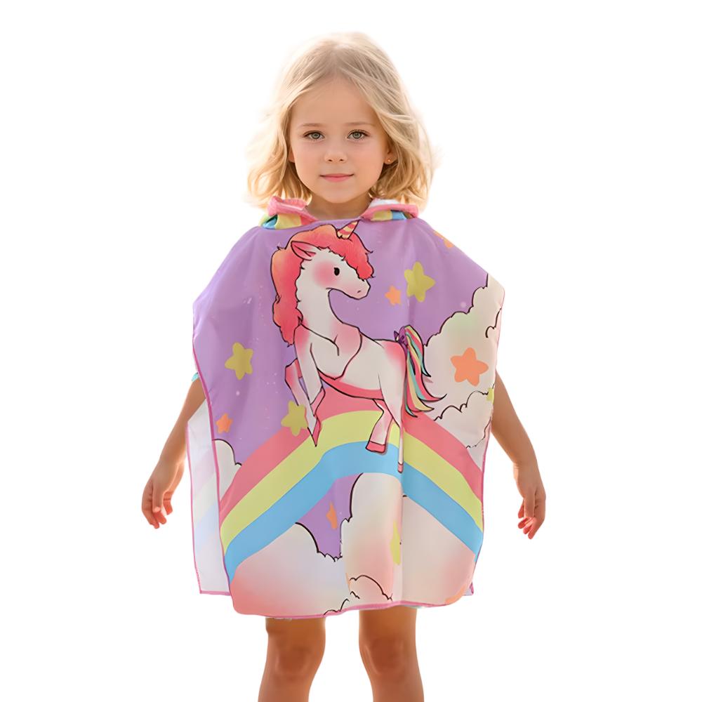 Hooded Girls Beach Towels