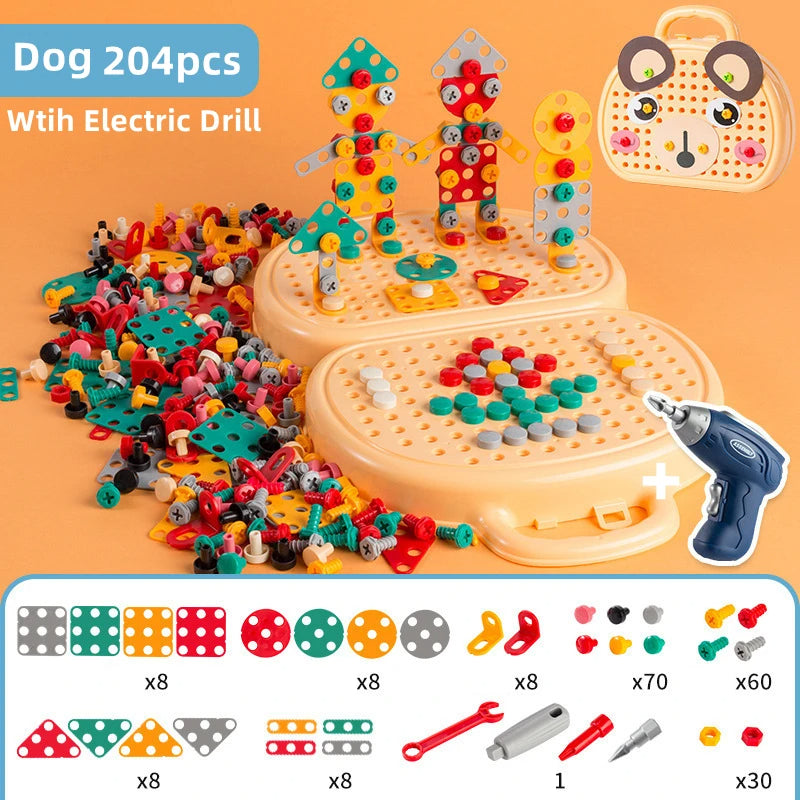 Children's Electric Drill Assembly Puzzle Toy
