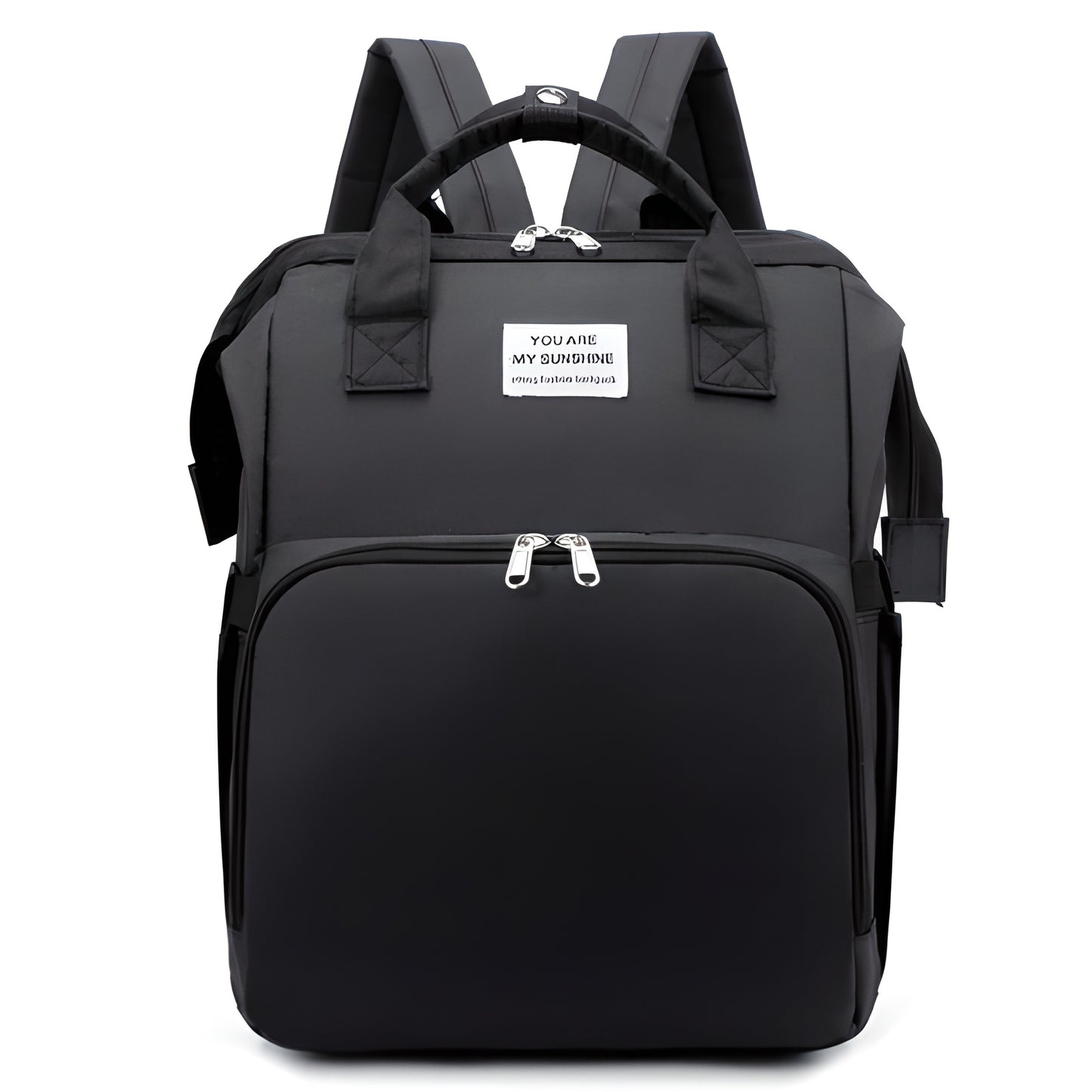 Diaper Bag with Folding Baby Bed