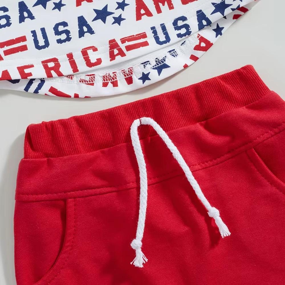 Kids Boys Independence Day Shirt & Shorts Set