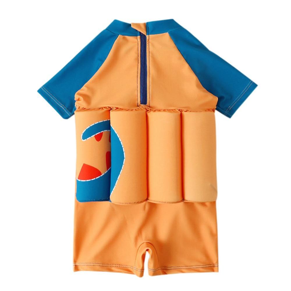 Kids Dinosaur Flotation Swimsuit with Short Sleeves for Boys and Girls