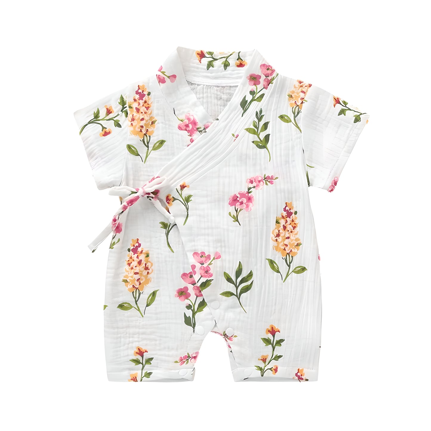 Baby Girl Kimono Romper Newborn Infant Flower Print