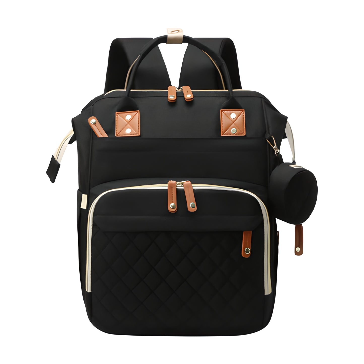 Expandable Diaper Bag Backpack with USB Charger & Portable Bed