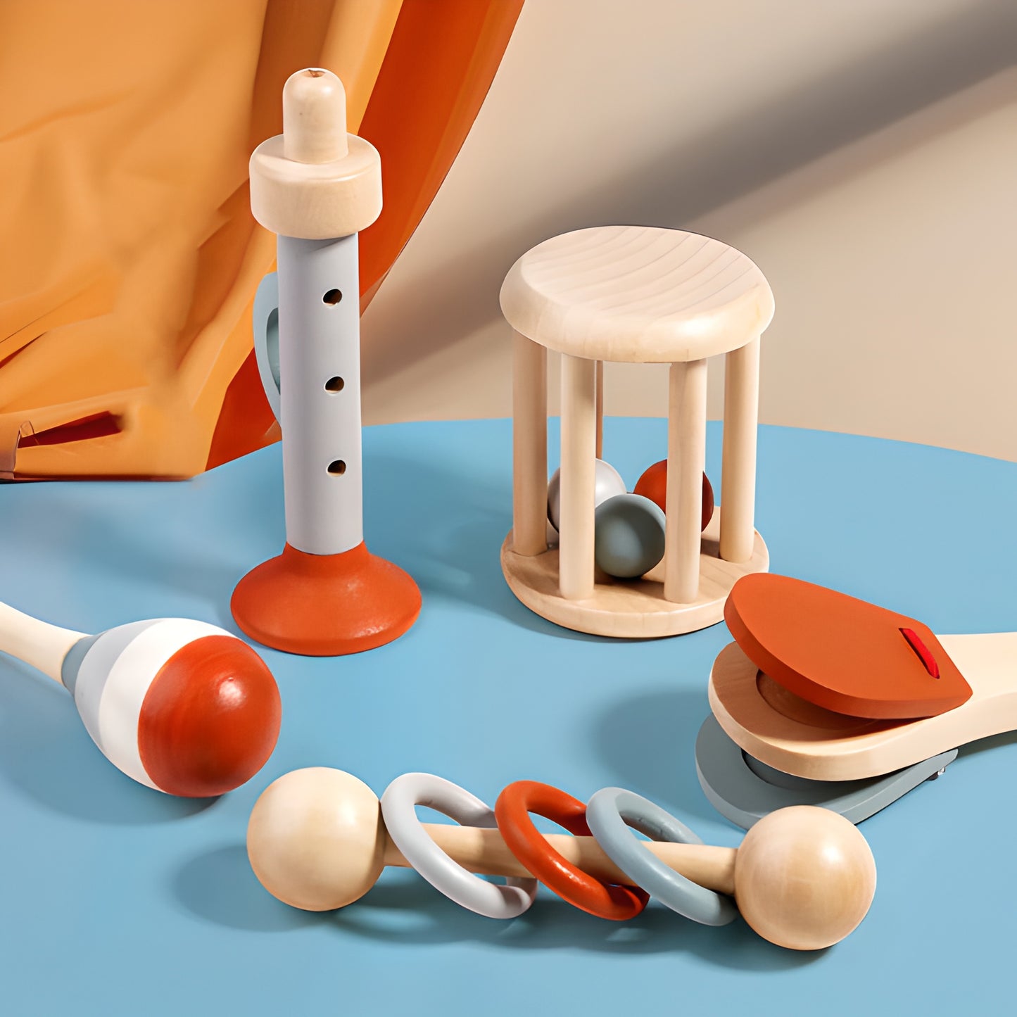 5-Piece Montessori Musical Instruments Set for Early Childhood Education