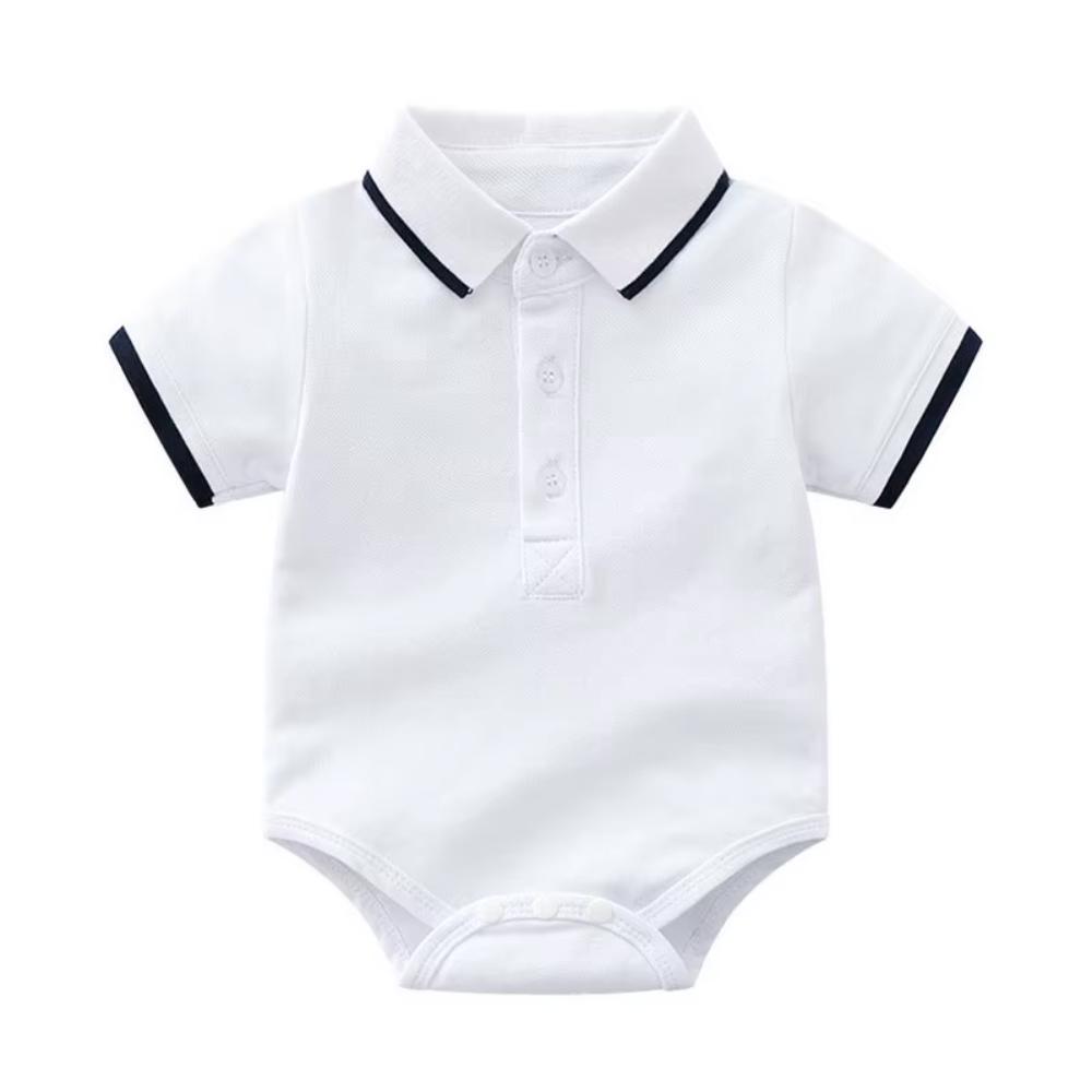 Baby Boy Summer Romper Outfit Polo Shirt and Shorts Set