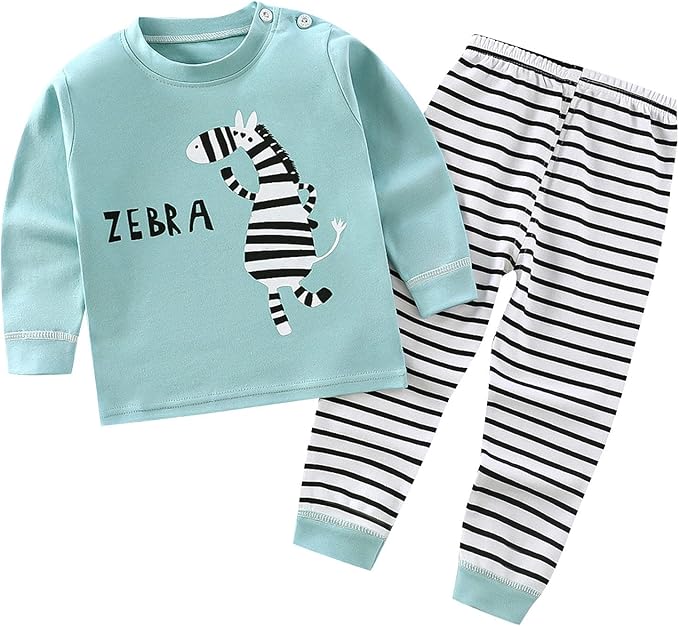 Pajama Suit 2-piece Unisex Baby Cotton Sleepwear 1-6 Year