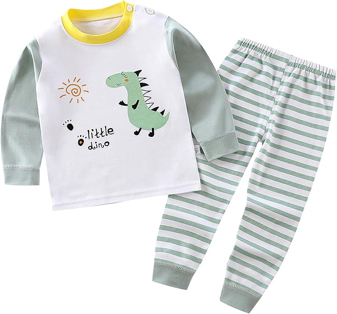 Pajama Suit 2-piece Unisex Baby Cotton Sleepwear 1-6 Year
