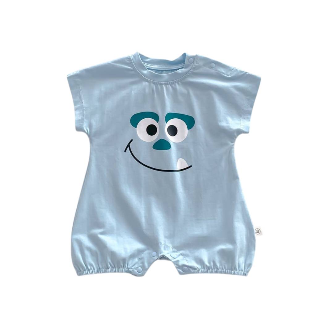 Summer Baby Cotton Jumpsuit with Cartoon Print