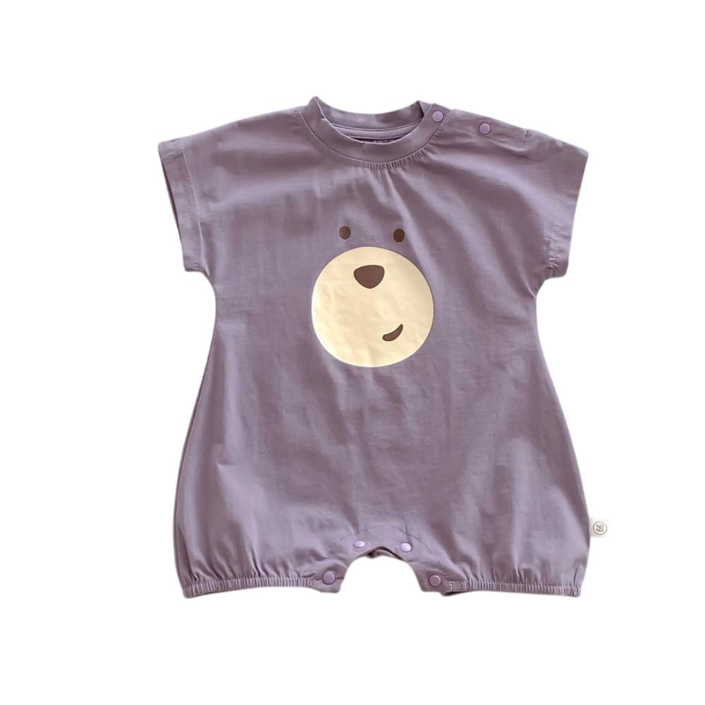 Summer Baby Cotton Jumpsuit with Cartoon Print