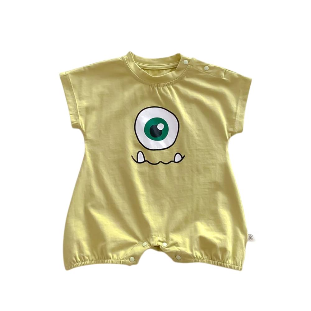 Summer Baby Cotton Jumpsuit with Cartoon Print