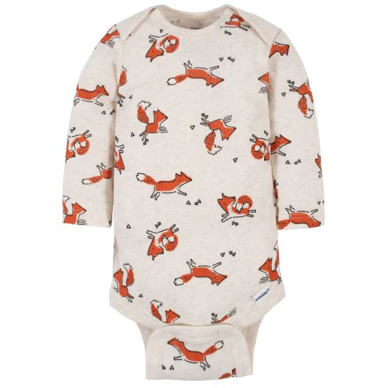 Long & Short Sleeves 5-pack bodysuits Baby Boy Onesies 100% Cotton Woodland