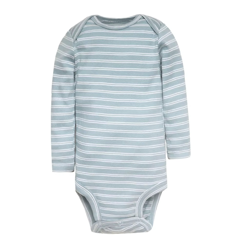 Long & Short Sleeves 5-pack bodysuits Baby Boy Onesies 100% Cotton Soft Earth Tones