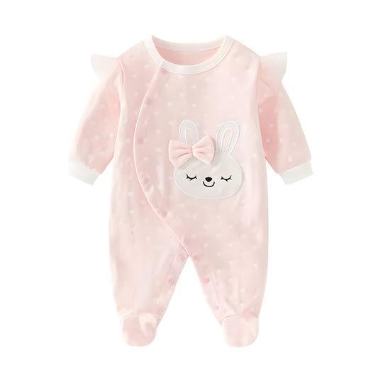 Baby Girl Jumpsuit, Pure Cotton Romper, Newborn Pajamas