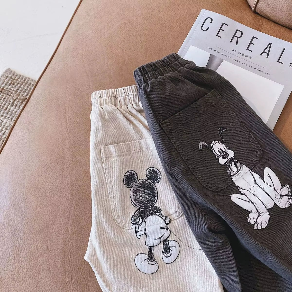 Cartoon Character Denim Pants for Kids