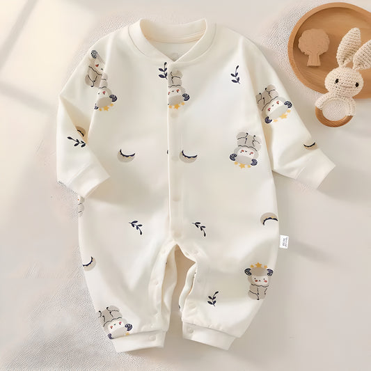 Baby's Romper for Girls Boys 100 Cotton Long Sleeve for Newborn