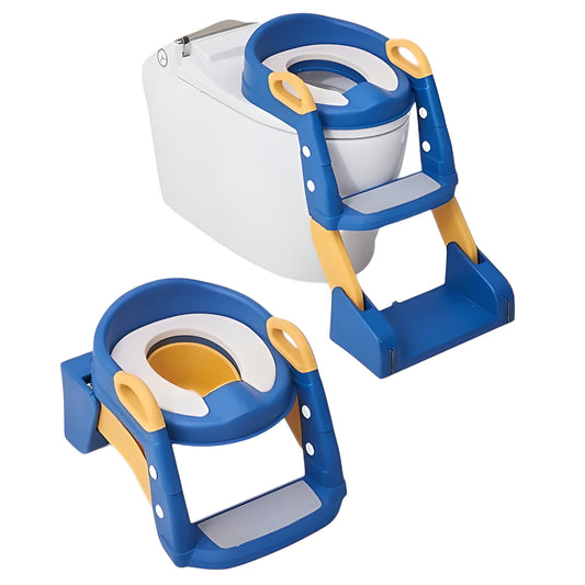 Foldable Kids Potty Training Seat Step Stool Portable