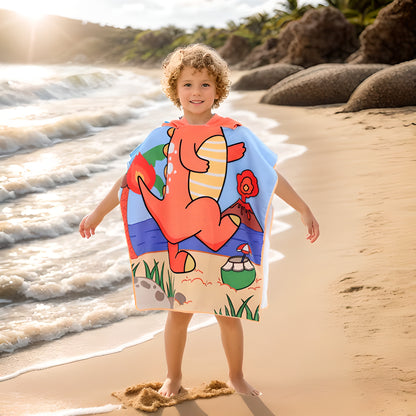 Hooded Beach Towel For Boys