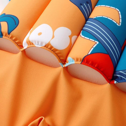 Kids Dinosaur Flotation Swimsuit with Short Sleeves for Boys and Girls