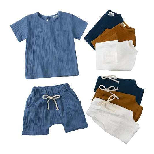 Set Cotton Newborn Toddler T-shirts and Shorts